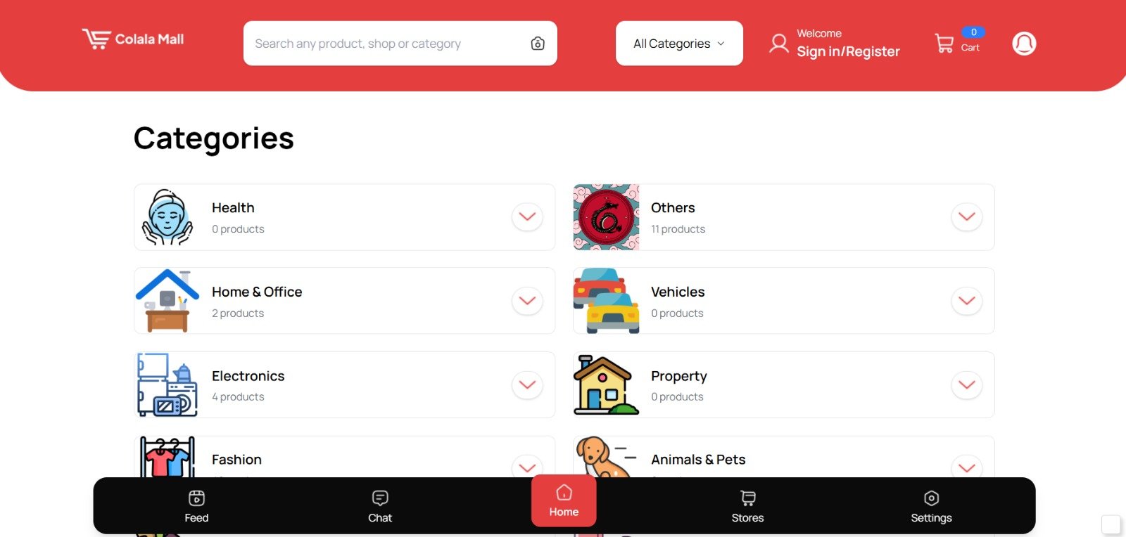 Colala Mall – Multi Vendor Ecommerce Platform