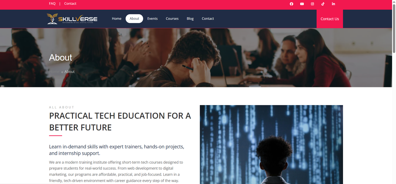 SkillVerse – Online Learning & Platform