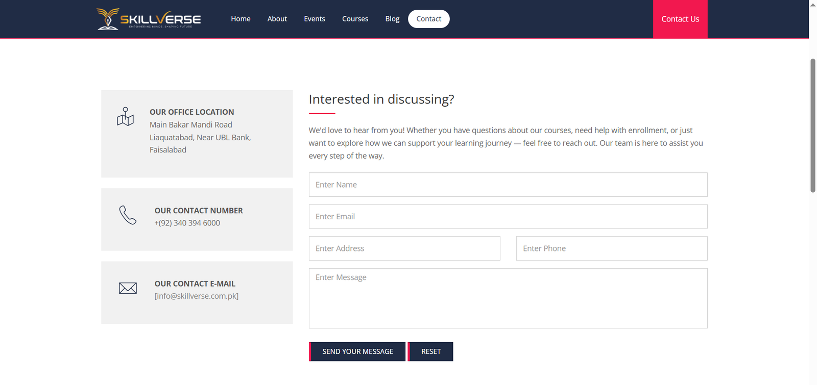 SkillVerse – Online Learning & Platform